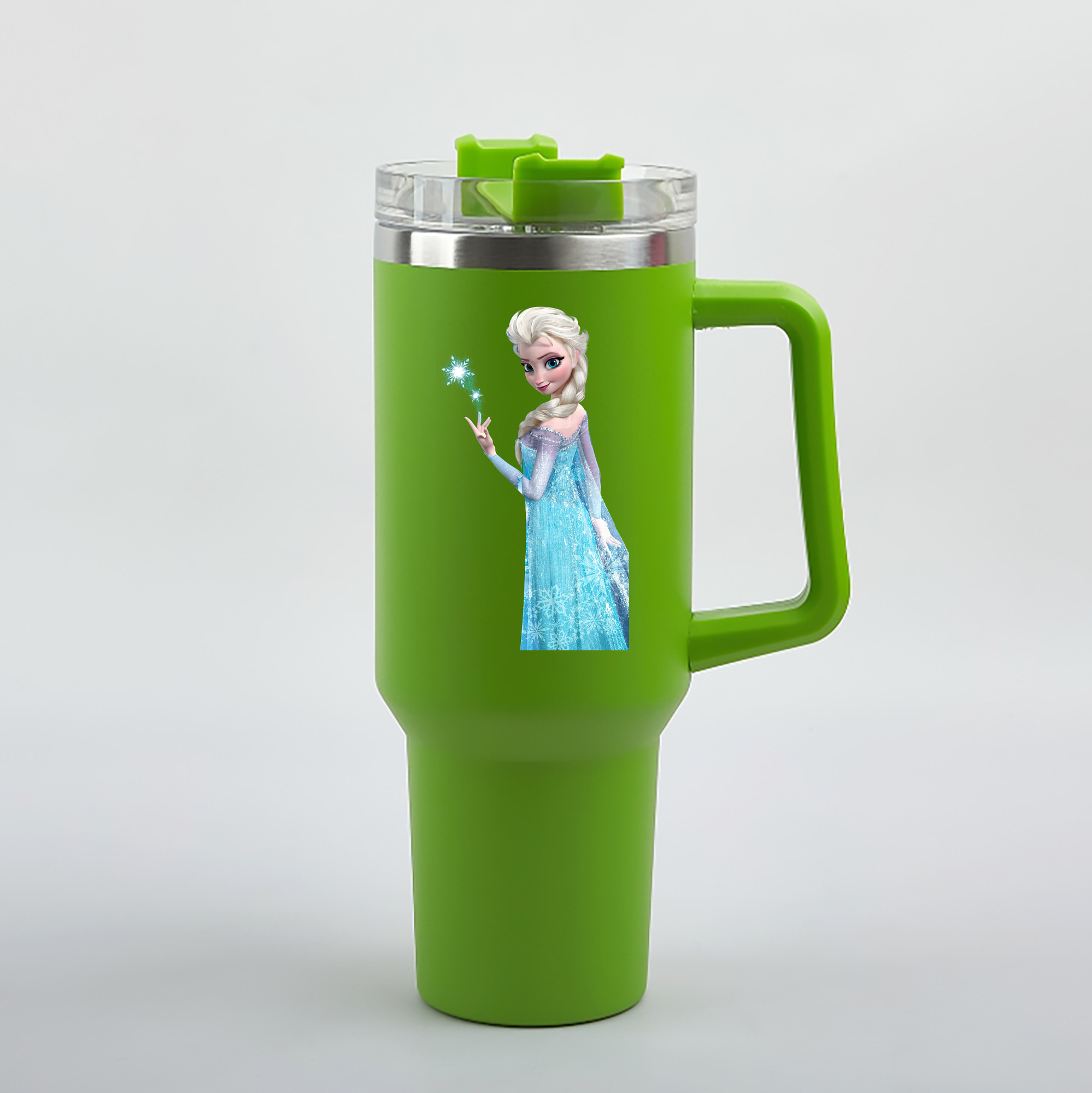 （画像用） アナと雪の女王 アンナ エルサ Frozen Anna Elsa 1200mL車用タンブラー（カラープリント）